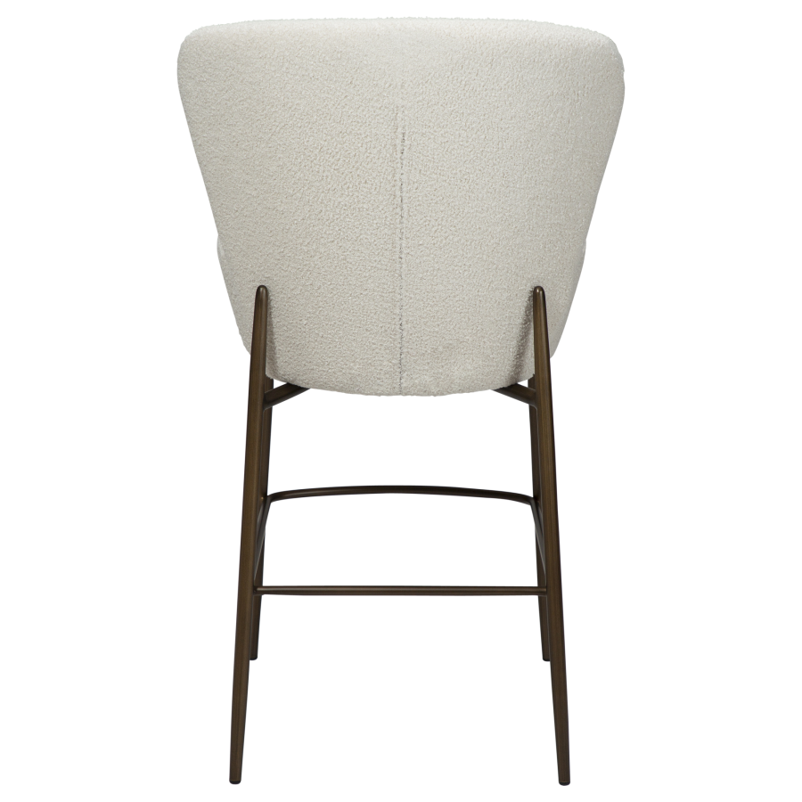 DAN-FORM ORBIT Bordskammel Dove RPES bouclé med antikke messingben