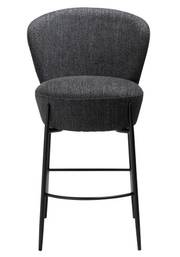 DAN-FORM ORBIT Bordskammel Raven sort bouclé stof m. sorte metal ben