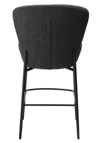 DAN-FORM ORBIT Bordskammel Raven sort bouclé stof m. sorte metal ben