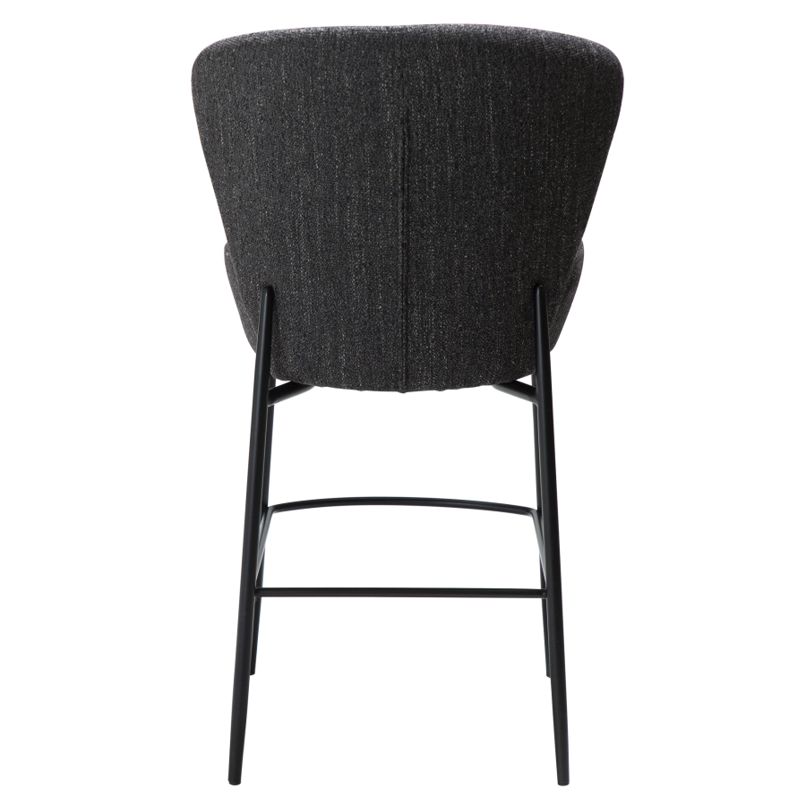 DAN-FORM ORBIT Bordskammel Raven sort bouclé stof m. sorte metal ben