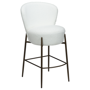 DAN-FORM ORBIT Bordskammel Snow RPES bouclé m. antikke messing ben