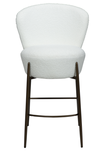 DAN-FORM ORBIT Bordskammel Snow RPES bouclé m. antikke messing ben