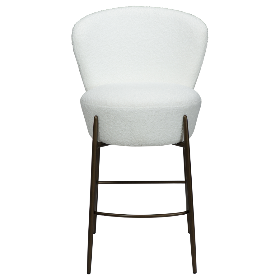 DAN-FORM ORBIT Bordskammel Snow RPES bouclé m. antikke messing ben