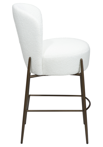 DAN-FORM ORBIT Bordskammel Snow RPES bouclé m. antikke messing ben