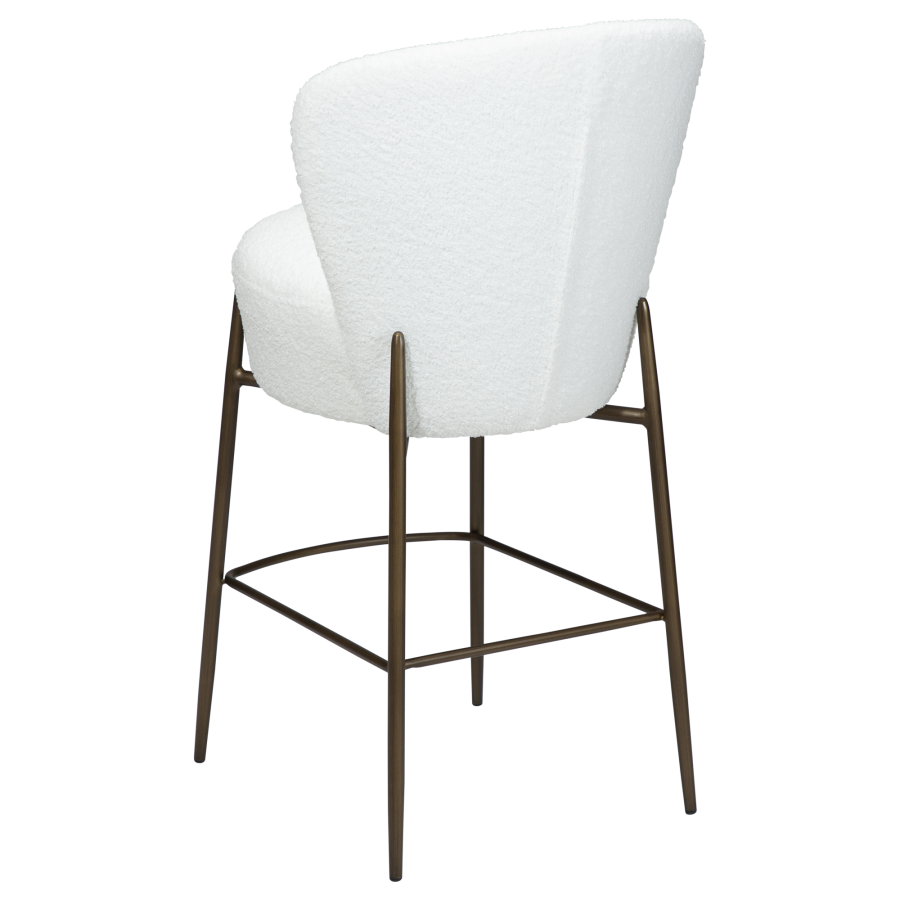 DAN-FORM ORBIT Bordskammel Snow RPES bouclé m. antikke messing ben