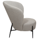DAN-FORM ORBIT Lounge Chair Cashmere bouclé stof m. sorte metal ben