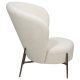 DAN-FORM ORBIT Lounge Chair Dove RPES bouclé stof m. antikke messing ben