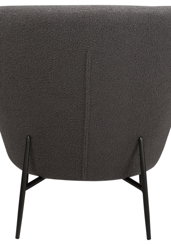 DAN-FORM ORBIT Lounge Chair Stone RPES bouclé m. antikke tin ben