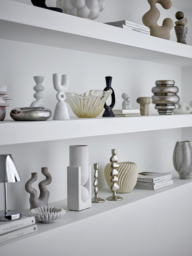 BLOOMINGVILLE Zorya Vase, Slv, Glas