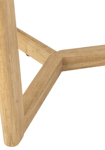 CREATIVE COLLECTION Serrone Spisebord, Natur, Gummitr