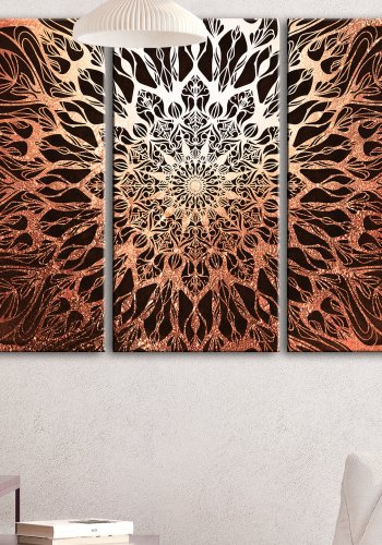 ARTGEIST billede, 5-delt - Hypnosis Orange Narrow - Flere strrelser