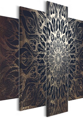 ARTGEIST billede, 5-delt - Hypnosis Brown Wide - Flere strrelser