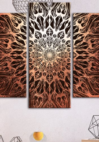 ARTGEIST billede, 5-delt - Hypnosis Orange Wide - Flere strrelser