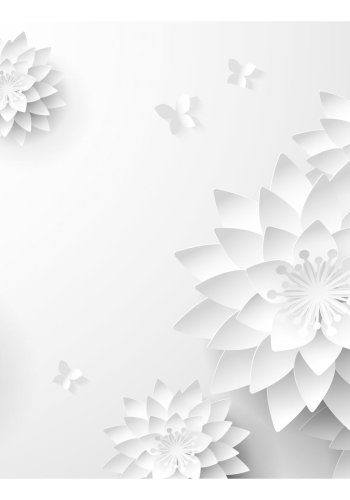 ARTGEIST Fototapet - Oriental Flowers, hvide sanemoner (flere strrelser)