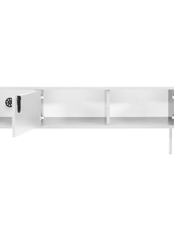 TENZO Uno TV-bord, m. 2 lger, 3 rum og plasthndtag - hvid MDF (137x40)