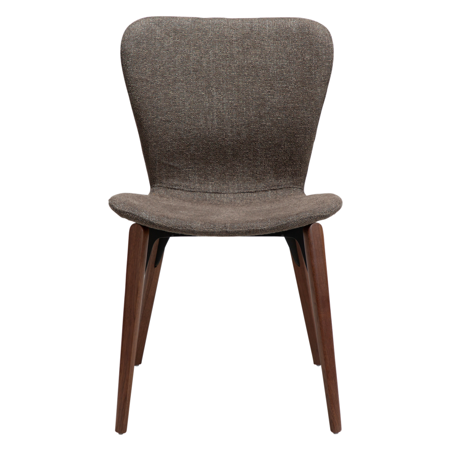 DANFORM Paragon spisebordsstol - Major brun boucléstof og valnd asketr