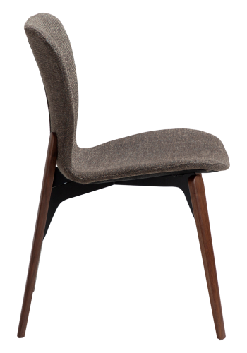 DANFORM Paragon spisebordsstol - Major brun boucléstof og valnd asketr