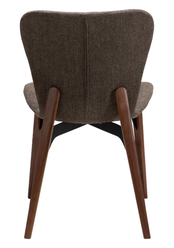 DANFORM Paragon spisebordsstol - Major brun boucléstof og valnd asketr