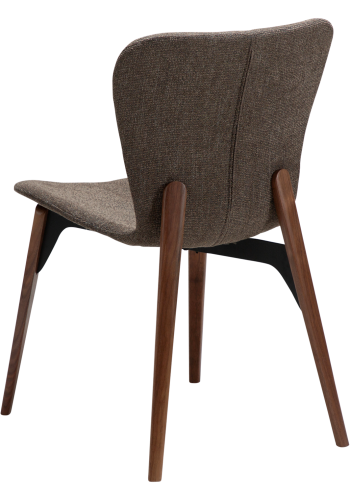 DANFORM Paragon spisebordsstol - Major brun boucléstof og valnd asketr