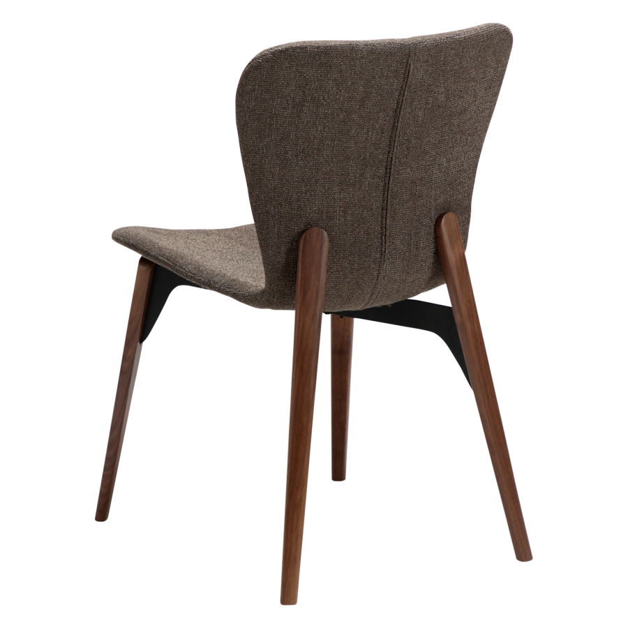 DANFORM Paragon spisebordsstol - Major brun boucléstof og valnd asketr