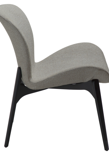 DAN-FORM PARAGON Lounge Chair Pebble earth bouclé stof m. ben af sortbejdset ask