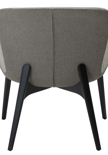 DAN-FORM PARAGON Lounge Chair Pebble earth bouclé stof m. ben af sortbejdset ask