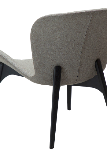 DAN-FORM PARAGON Lounge Chair Pebble earth bouclé stof m. ben af sortbejdset ask