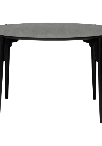 DANFORM Paragon spisebord, rund - sortbejdset askefinér og sortbejdset asketr (122)