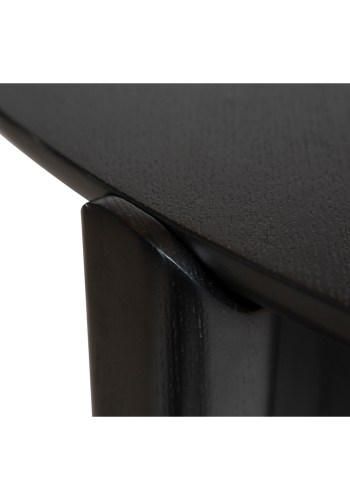 DANFORM Paragon spisebord, rund - sortbejdset askefinér og sortbejdset asketr (122)