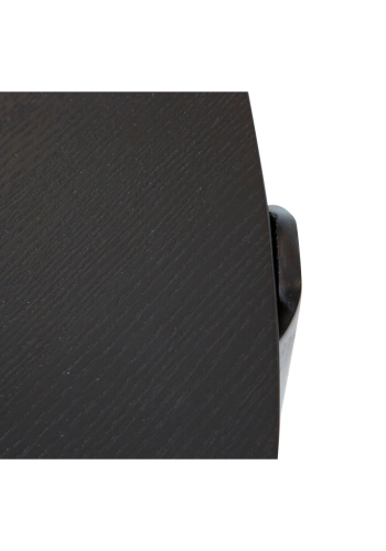 DANFORM Paragon spisebord, rund - sortbejdset askefinér og sortbejdset asketr (122)