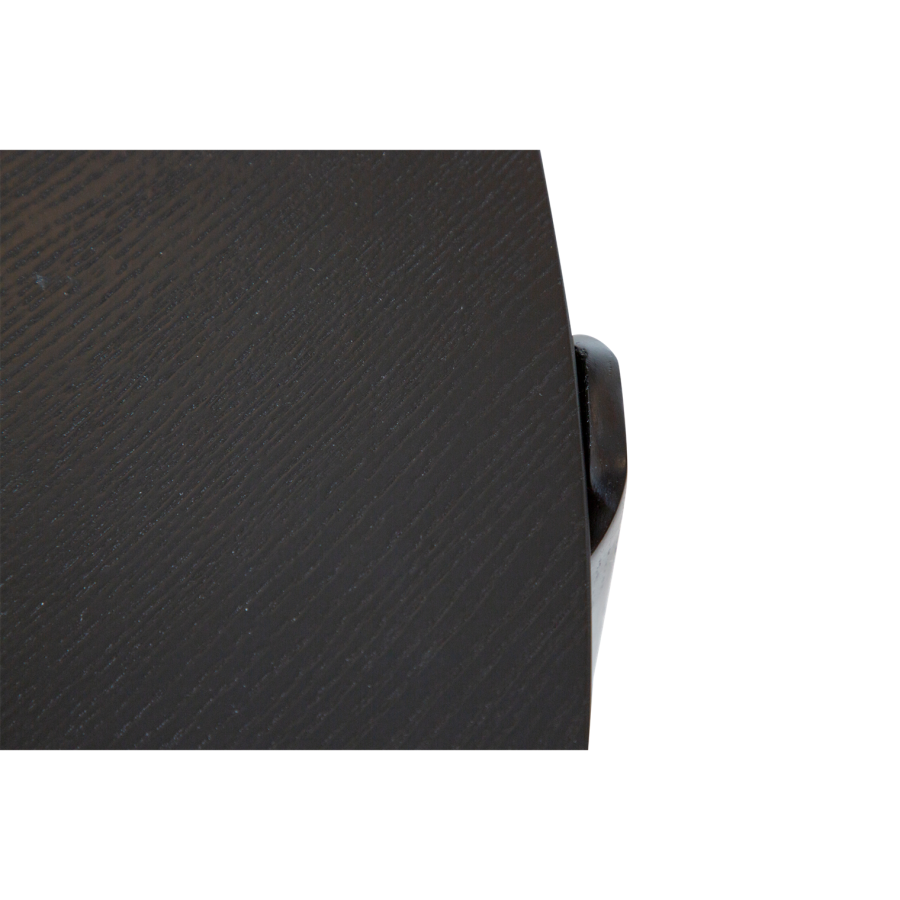 DANFORM Paragon spisebord, rund - sortbejdset askefinér og sortbejdset asketr (122)