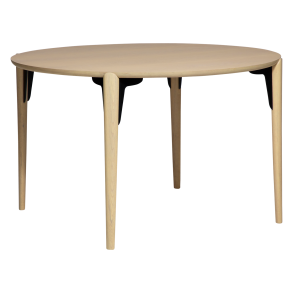 DANFORM Paragon spisebord, rund - hvidkalket egetrsfinér og hvidkalket egetr (122)