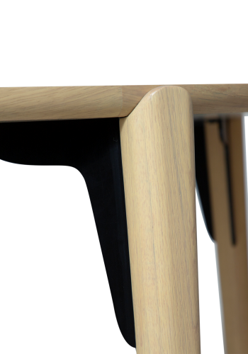 DANFORM Paragon spisebord, rund - hvidkalket egetrsfinér og hvidkalket egetr (122)