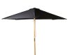 VENTURE DESIGN Naxos parasol 3m - sort polyester og natur tr 