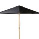 VENTURE DESIGN Naxos parasol 3m - sort polyester og natur tr 