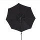 VENTURE DESIGN Leeds parasol med tilt, 3m - sort aluminium og stl 