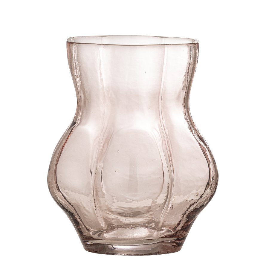CREATIVE COLLECTION Tava Vase, Rosa, Glas