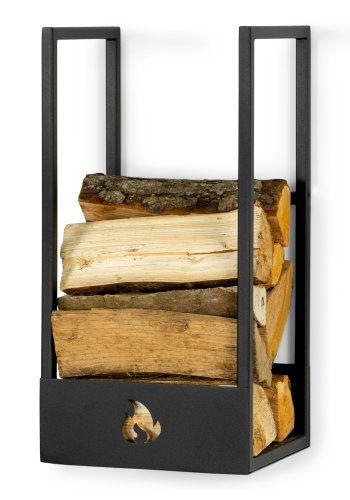 SPINDER DESIGN Lumber Locker S, opbevaring til brnde - sort stl