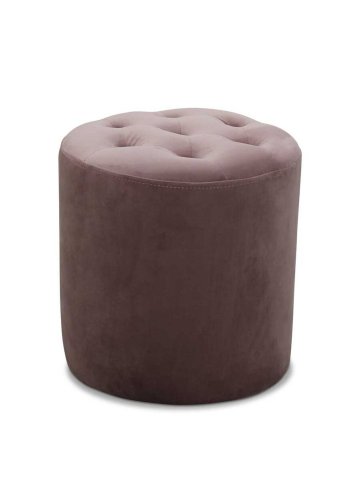 HAGA Pisa puf - rosard fljl stof, rund ( 35)