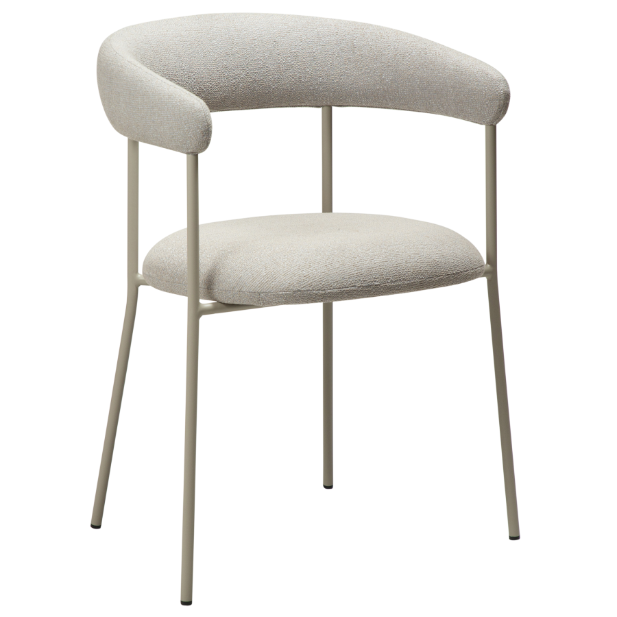 DAN-FORM Plenti lnestol - kashmir bouclé stof og kashmir stl