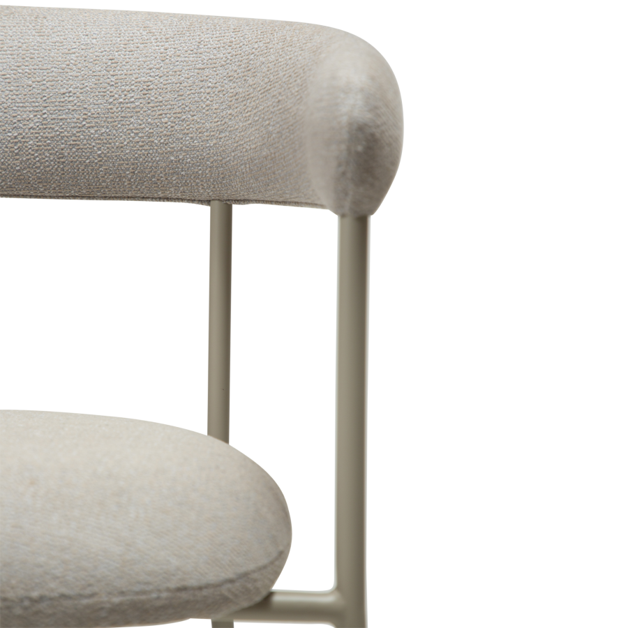 DAN-FORM Plenti lnestol - kashmir bouclé stof og kashmir stl