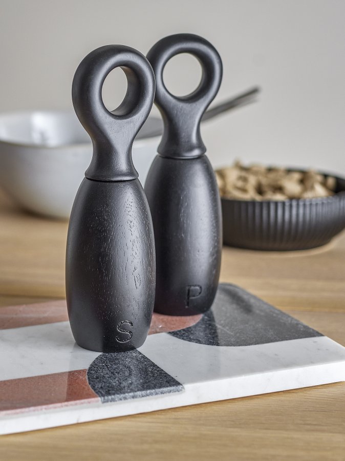 BLOOMINGVILLE Martim Salt & Peberkvrn, Sort, Gummitr