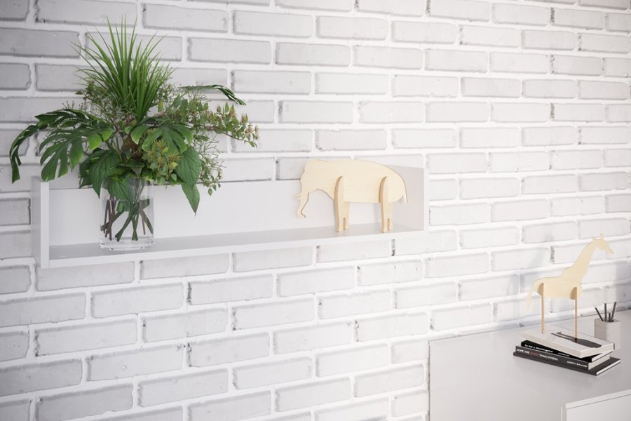 Victor vghylde - hvid spnplade og MDF (L:94)