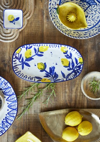 CREATIVE COLLECTION Maxima Serveringsfad, Bl, Stentj