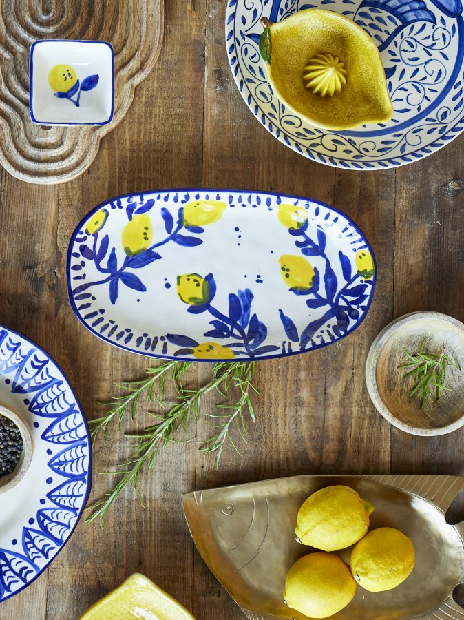 CREATIVE COLLECTION Maxima Serveringsfad, Bl, Stentj