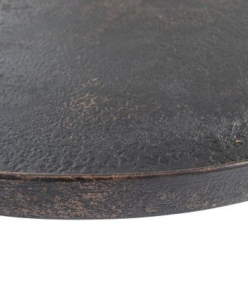 BEPUREHOME Bounds sidebord, rund - antik guld krydsfiner og metal (58)