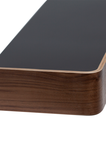 DANFORM Protopia vghylde, stor, m. 9 kroge - brun valndfinér og sort metal