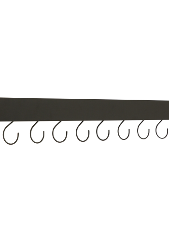 DAN-FORM PROTOPIA Hylde Sortbejdset askefiner og sort metal med sorte metalkroge