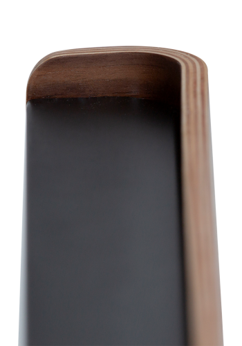 DANFORM Protopia vghylde, lille, m. 9 kroge - brun valndfinér og sort metal