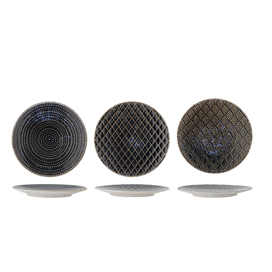 CREATIVE COLLECTION Elanor Tallerken, Bl, Stentj